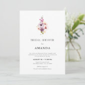 Romantic Fine Art Bridal Shower Invitation 招待状 (スタンド正面)