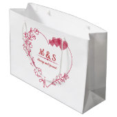 Romantic Fingerprint Heart Gift Bag ラージペーパーバッグ (裏面アングル)