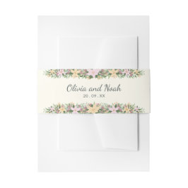 Romantic floral 招待状ベリーバンド