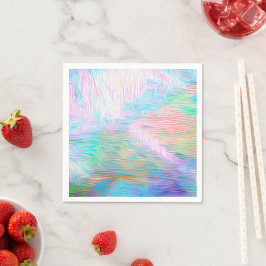 Romantic Floral Abstract – Elegant Boho Fantasy スタンダードカクテルナプキン