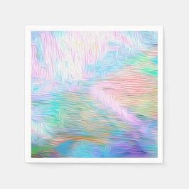 Romantic Floral Abstract – Elegant Boho Fantasy スタンダードカクテルナプキン