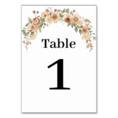 Romantic Floral Arch Table Number テーブルナンバー (裏面)