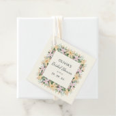 Romantic Floral Bridal Shower Label フェイバータグ (インサイチュ)