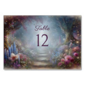 Romantic Floral Enchanted Forest Wedding テーブルナンバー (正面)