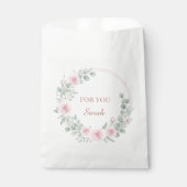 Romantic Floral Favor Pouch Personalized フェイバーバッグ (正面)