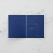 Romantic Floral Galaxy Wedding Invitation カード (内部)