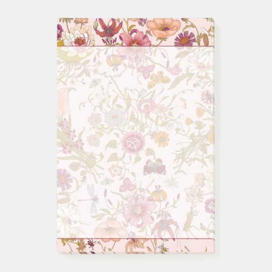 Romantic floral garden ポストイット (正面)