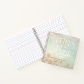 Romantic Floral Letters To The Bride Guestbook ノートブック (内部)