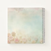 Romantic Floral Letters To The Bride Guestbook ノートブック (裏面)