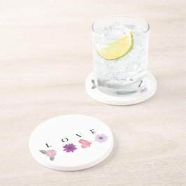 Romantic Floral Love Gift  コースター