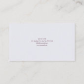 Romantic Floral Misty Mountain Valley Gold Frame 名刺 (裏面)