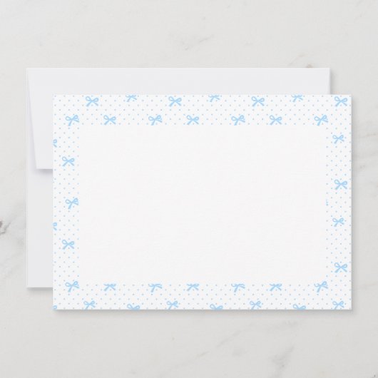 Romantic Floral Monogram Notecard サンキューカード (正面)