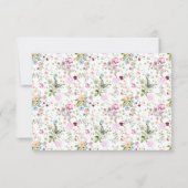 Romantic Floral Monogram Notecard サンキューカード (裏面)
