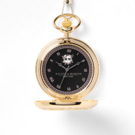 Romantic Floral Monogram Wedding  腕時計