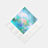 Romantic Floral Paper Plate – Elegant Boho Fantasy 縁ありランチョンナプキン (角)