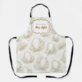 Romantic Floral Salon Hair Stylist エプロン (正面)