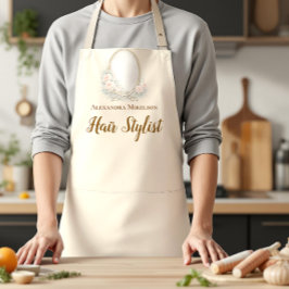 Romantic Floral Salon Hair Stylist エプロン
