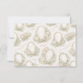 Romantic Floral Salon Hair Stylist サンキューカード (裏面)