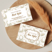 Romantic Floral Salon Hair Stylist