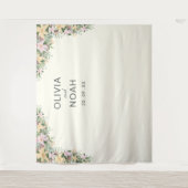 Romantic floral wedding タペストリー (正面)