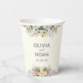Romantic floral wedding 紙コップ (裏面)