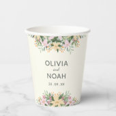 Romantic floral wedding 紙コップ (正面)