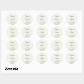 Romantic Floral Wedding Envelope Seal Sticker ラウンドシール (シート)