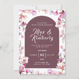Romantic Floral Wedding Invitation 招待状