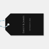 Romantic Floral Wedding Soft Elegant ギフトタグ (裏面横)