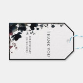 Romantic Floral Wedding Soft Elegant ギフトタグ (正面(横))