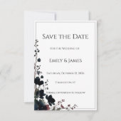 Romantic Floral Wedding Soft Elegant セーブザデート (正面)