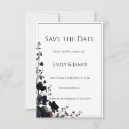 Romantic Floral Wedding Soft Elegant セーブザデート