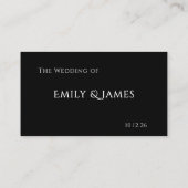 Romantic Floral Wedding Soft Elegant プレイスカード (裏面)