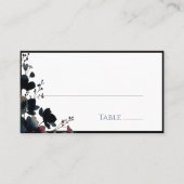 Romantic Floral Wedding Soft Elegant プレイスカード (正面)