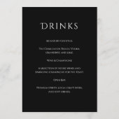 Romantic Floral Wedding Soft Elegant メニュー (裏面)