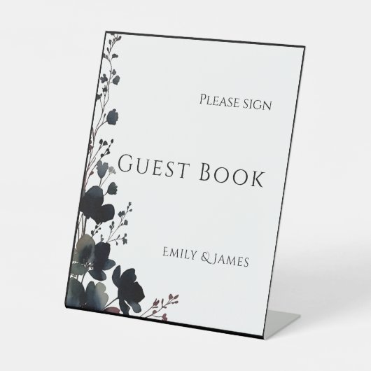 Romantic Floral Wedding Soft Elegant 台座サイン (正面)