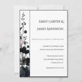 Romantic Floral Wedding Soft Elegant 招待状 (正面)