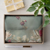 Romantic Florals & Drape, Crimson & Sage Green 薄葉紙 (ギフト)