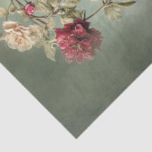 Romantic Florals & Drape, Crimson & Sage Green 薄葉紙 (詳細)