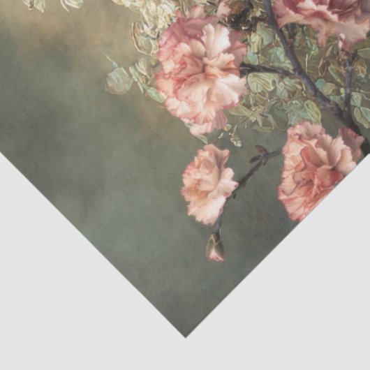 Romantic Florals, Sage Green Baroque Vase 薄葉紙 (詳細)