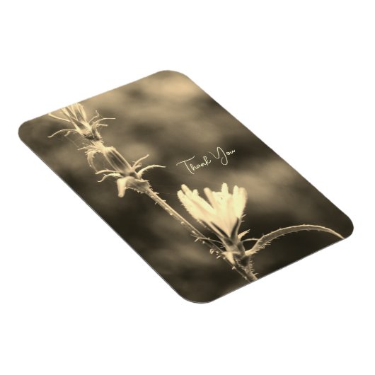 Romantic Flower Boho – Botanical Fantasy Thank You マグネット (右側)
