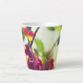 Romantic Flower Boho – Botanical Fantasy Thanks カフェラテマグ (正面)