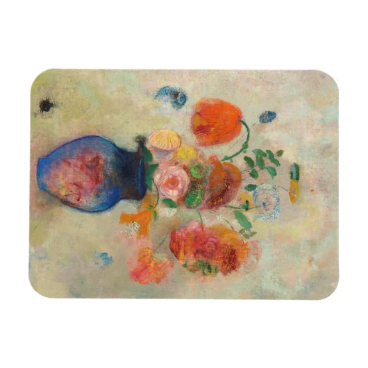 Romantic Flower Vase - Odilon Redon マグネット (横)