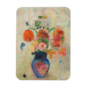 Romantic Flower Vase - Odilon Redon マグネット (縦)