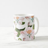 Romantic flowers blooming garden コーヒーマグカップ (正面右)