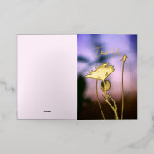 Romantic Flowers Boho – Botanical Fantasy Thanks 箔シーズンカード (外側レイダウン)