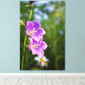 Romantic Flowers – Botanical Fantasy Boho キャンバスプリント (インサイチュ (ウッドフロア))