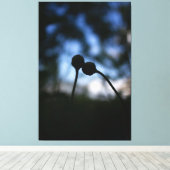 Romantic Flowers – Botanical Fantasy Boho キャンバスプリント (インサイチュ (ウッドフロア))