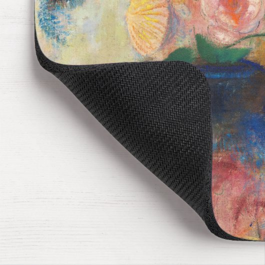 Romantic Flowers Bouquet - Odilon Redon マウスパッド (コーナー)