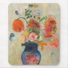 Romantic Flowers Bouquet - Odilon Redon マウスパッド